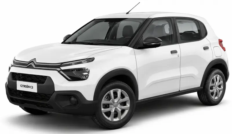 Chevrolet Onix Hatch, Citroën C3 ou similar (Compacto Manual) — para alugar em Montevidéu